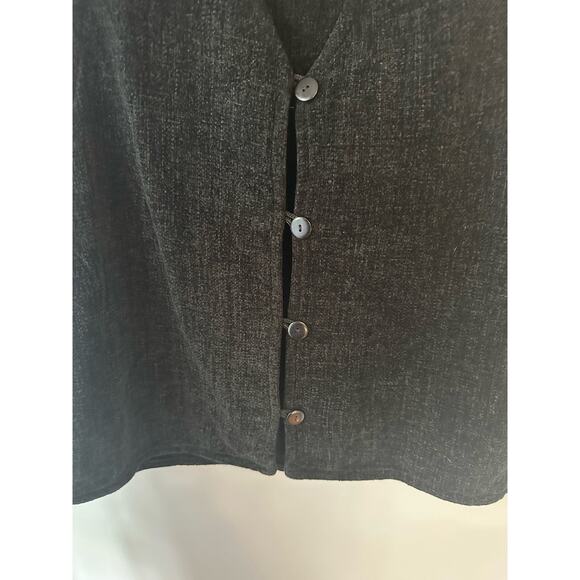 Weave Of The Irish Black Sweater Vest Chenille - Picture 3 of 8